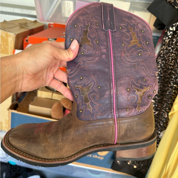 I bought my daughter these purple Laredo boots. She only wore them a few times. - Picture 2 of 4